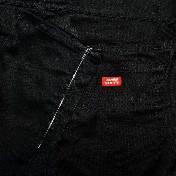 Rare vintage Miss Sixty "J Lot" black low-rise skinny pants, sz 24 - Picture 5 of 7